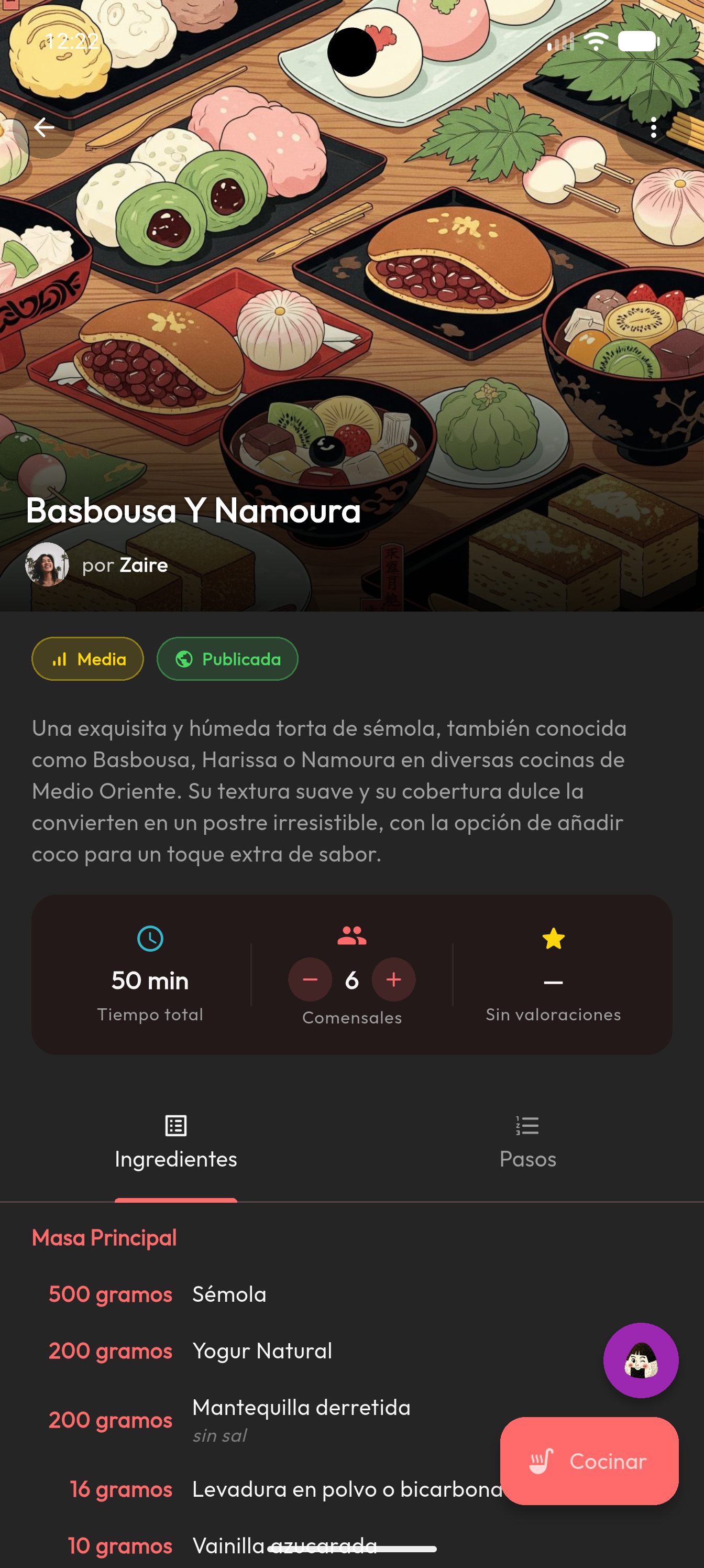 Detalle de receta